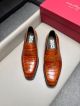 Ferragamo Man Brown Calfskin Business Leather Shoes 0428100 (4)_th.jpg